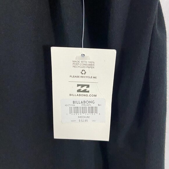 Men's Billabong Premium Pipeline Long Sleeve Black 100% Cotton T-Shirt Sz M NWT - Picture 7 of 7